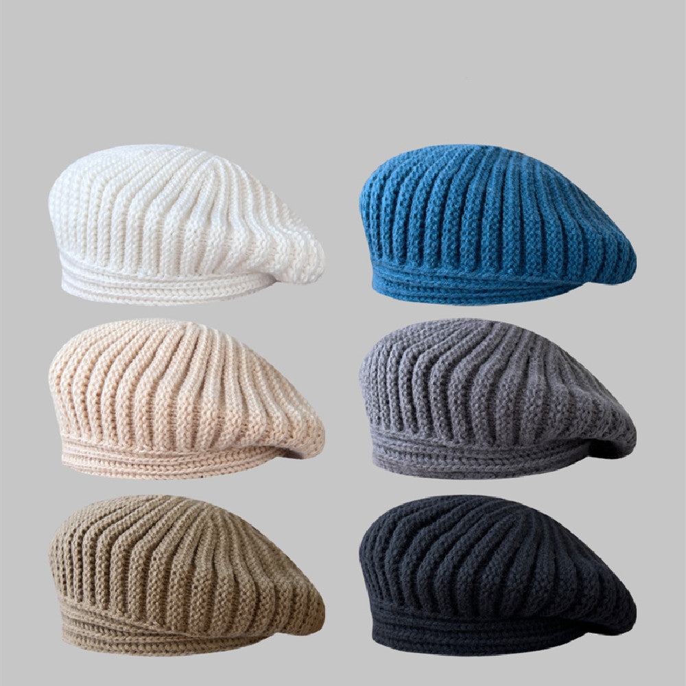 Autumn And Winter Fashion Knitted Beret Women