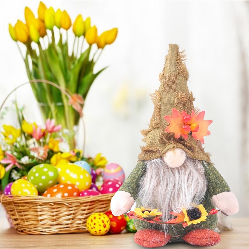 Fall Gnome Autumn Gnome Pumpkin Suower Dwarf Thanksgiving Day Gift Christmas Decor Fall Ornaments Home Decorations Doll