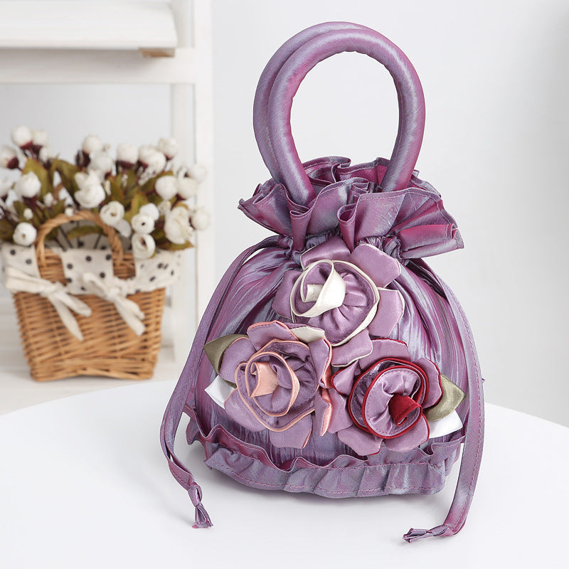 Handmade Handbag Dinner Bag Cloth Bag Version Of Efi-StellArT Solid Color Women's Bag