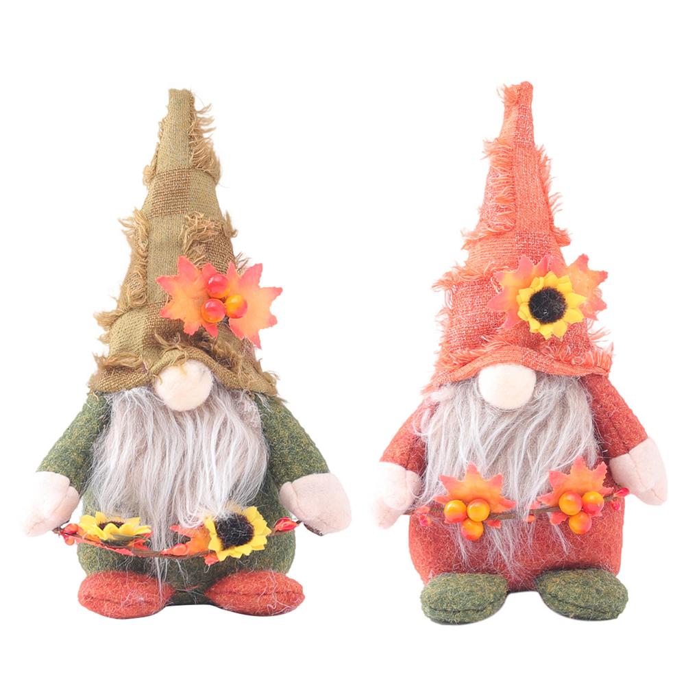 Fall Gnome Autumn Gnome Pumpkin Suower Dwarf Thanksgiving Day Gift Christmas Decor Fall Ornaments Home Decorations Doll